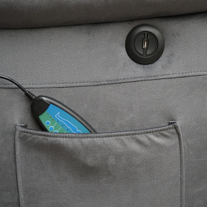 Berger Reclinable Eléctrico con Masaje + Calentador Livorno