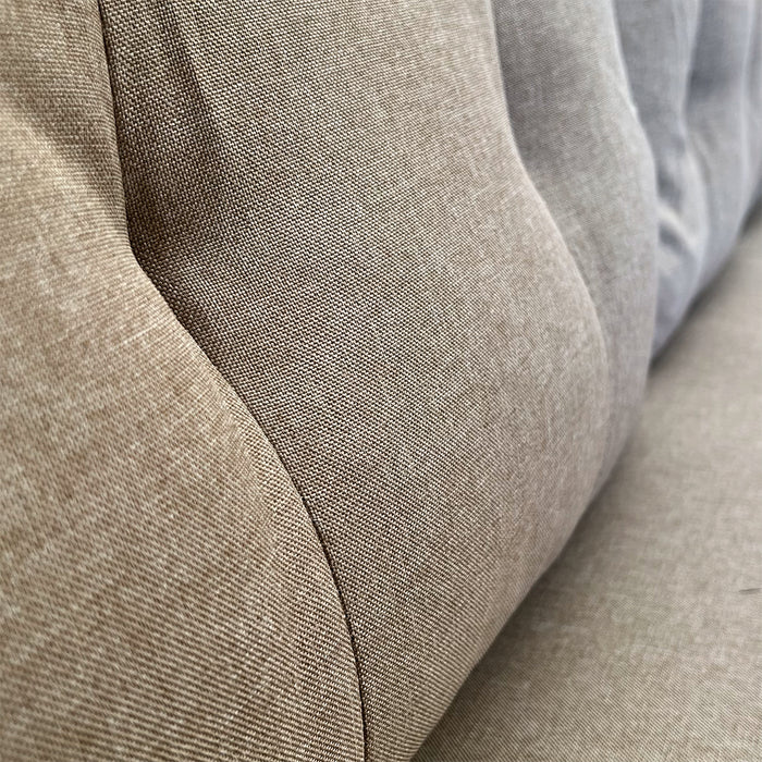 Sofá Cama Seccional 2 Plazas Moderno - Lino Beige Sidney