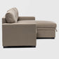 Sofá Cama Seccional 2 Plazas Moderno - Lino Beige Sidney