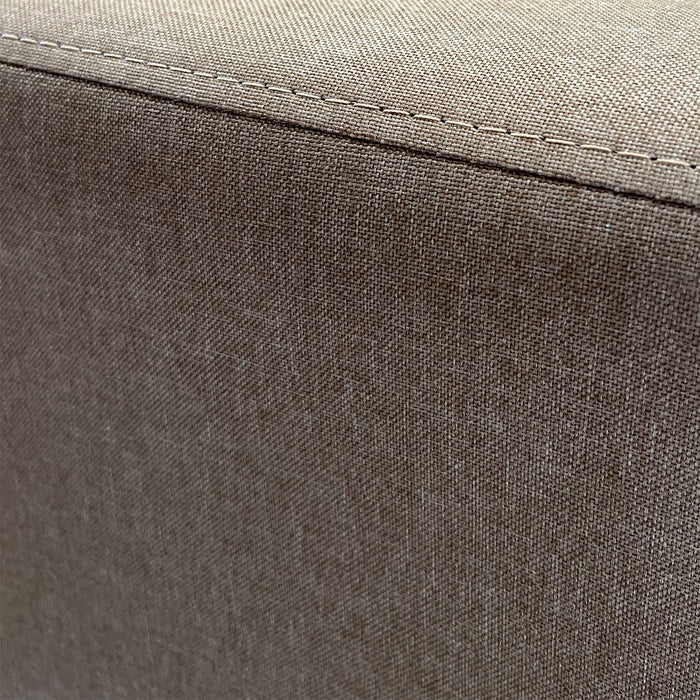 Sofá Cama Seccional 2 Plazas Moderno - Lino Beige Sidney