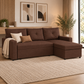 Sofá Cama Seccional 2 Plazas Moderno - Lino Sidney