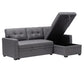 Sofá Cama Seccional 2 Plazas Moderno - Lino Sidney