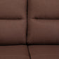 Sofá Seccional Cama 2 Plazas Moderno Café New Sidney