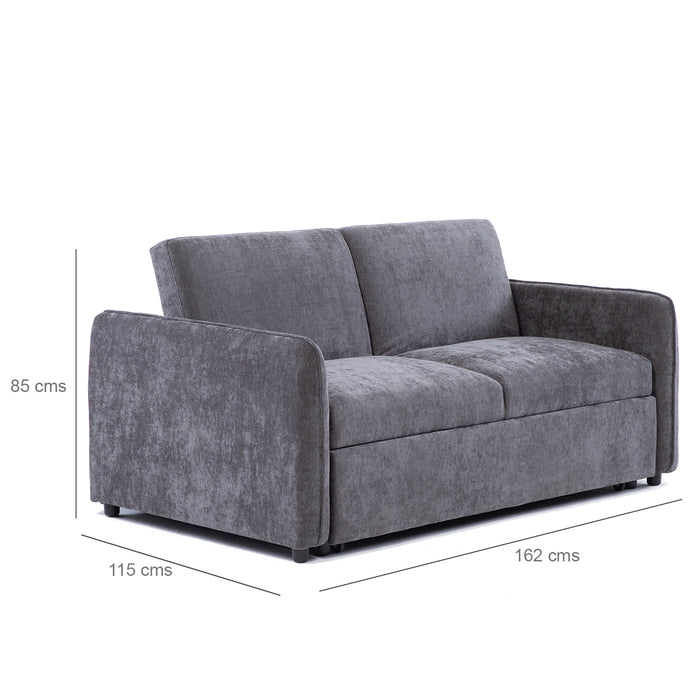 Sofá Cama 2 Cuerpos Moderno New Dallas Gris