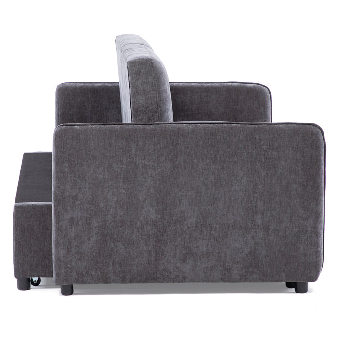 Sofá Cama 2 Cuerpos Moderno New Dallas Gris