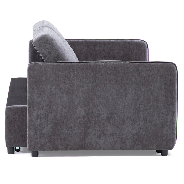 Sofá Cama 2 Cuerpos Moderno New Dallas Gris