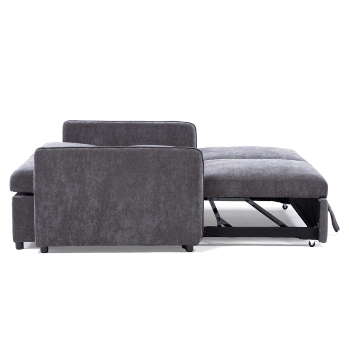 Sofá Cama 2 Cuerpos Moderno New Dallas Gris