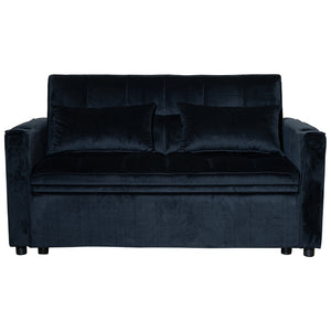 Sofá Cama 2 Cuerpos Moderno Dallas Negro
