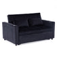Sofá Cama 2 Cuerpos Moderno Dallas Negro