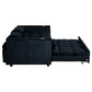 Sofá Cama 2 Cuerpos Moderno Dallas Negro