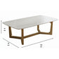 Mesa de Centro Moderna Rectangular Mármol Sliema