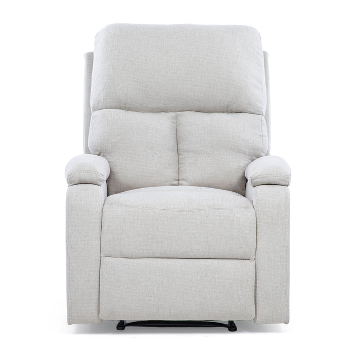 Berger Reclinable Blanco Moderno de Lino Matheus
