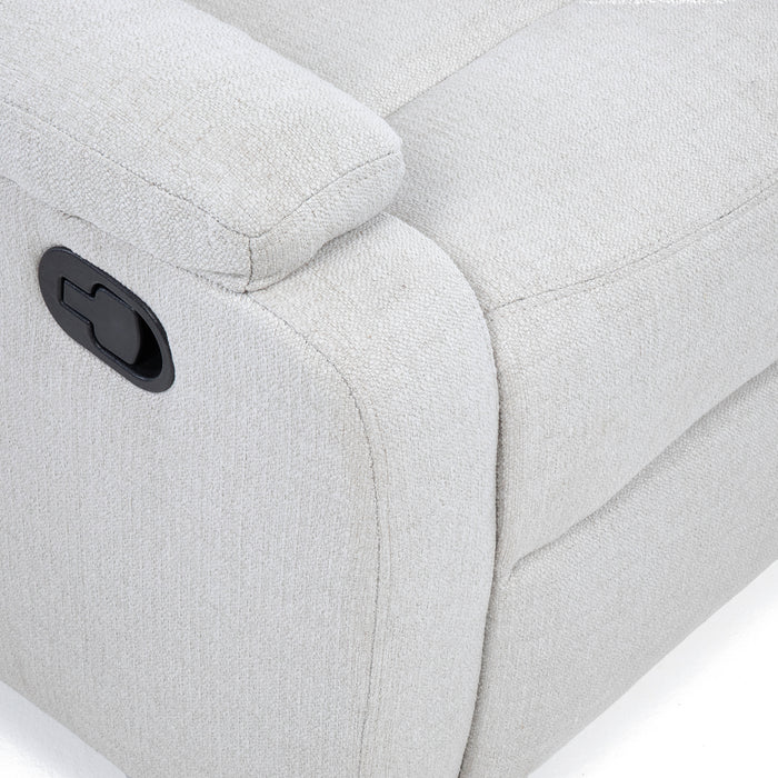 Berger Reclinable Blanco Moderno de Lino Matheus