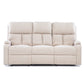 Living Reclinable 3 Cuerpos - Matheus Café 1 Sofá 3 Cuerpos + 2 Bergers