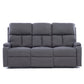 Living Reclinable 3 Cuerpos - Matheus Café 1 Sofá 3 Cuerpos + 2 Bergers