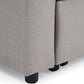 Sofá Seccional Cama 2 Plazas Moderno Lino Grueso Beige Reversible Wing