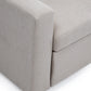 Sofá Seccional Cama 2 Plazas Moderno Lino Grueso Beige Reversible Wing