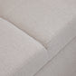 Sofá Seccional Cama 2 Plazas Moderno Lino Grueso Beige Reversible Wing