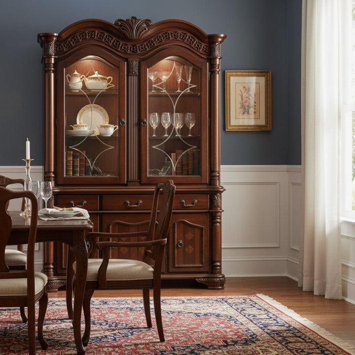 Vitrina Hudson Tradicional de Madera Clasic