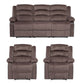 Living Reclinable 1 Sofá 3 Cuerpos + 2 Bergers New Martell