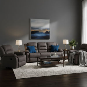 Living Reclinable 3 Cuerpos - Martell 1 Sofá 3 Cuerpos + 2 Bergers