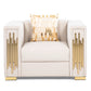 Sillón Elegante 1 Cuerpo Moderno Beige Spencer