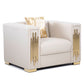 Sillón Elegante 1 Cuerpo Moderno Beige Spencer