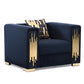 Sillón Elegante 1 Cuerpo Moderno Negro Spencer