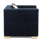 Sillón Elegante 1 Cuerpo Moderno Negro Spencer