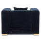 Sillón Elegante 1 Cuerpo Moderno Negro Spencer
