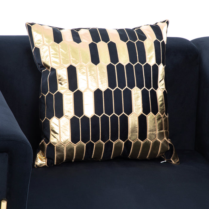 Sillón Elegante 1 Cuerpo Moderno Negro Spencer