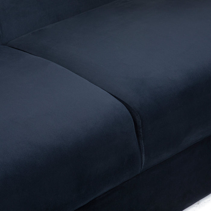 Sofá Elegante 3 Cuerpo Moderno Negro Spencer