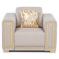 Sillón Elegante 1 Cuerpo Moderno Beige Palermo