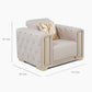 Sillón Elegante 1 Cuerpo Moderno Beige Palermo