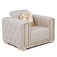 Sillón Elegante 1 Cuerpo Moderno Beige Palermo
