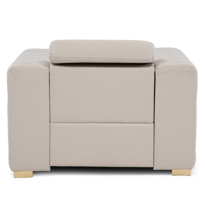 Sillón Elegante 1 Cuerpo Moderno Beige Palermo