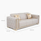 Sofá Elegante 3 Cuerpo Moderno Beige Palermo