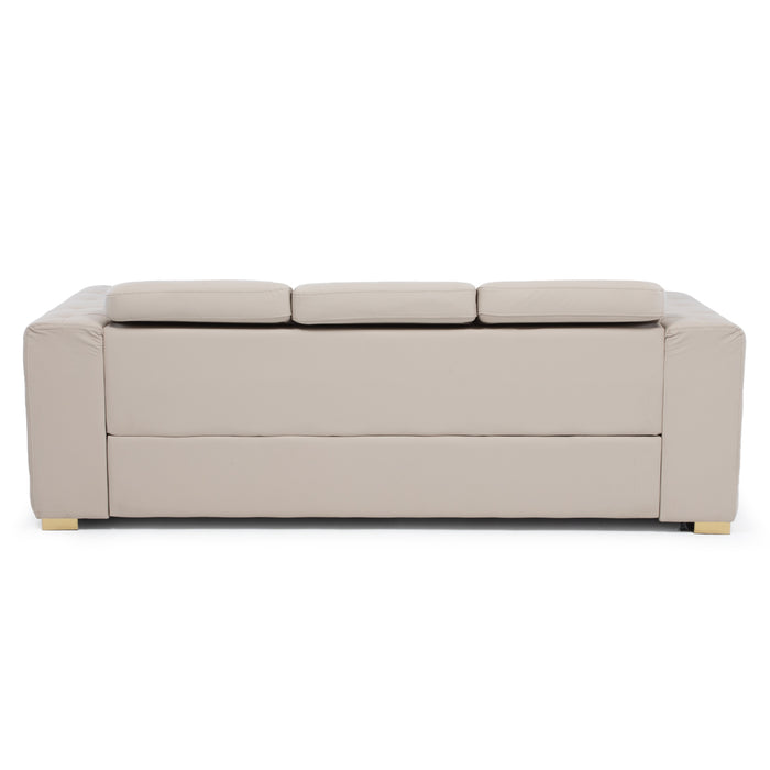 Sofá Elegante 3 Cuerpo Moderno Beige Palermo
