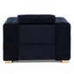 Sillón Elegante 1 Cuerpo Moderno Negro Palermo