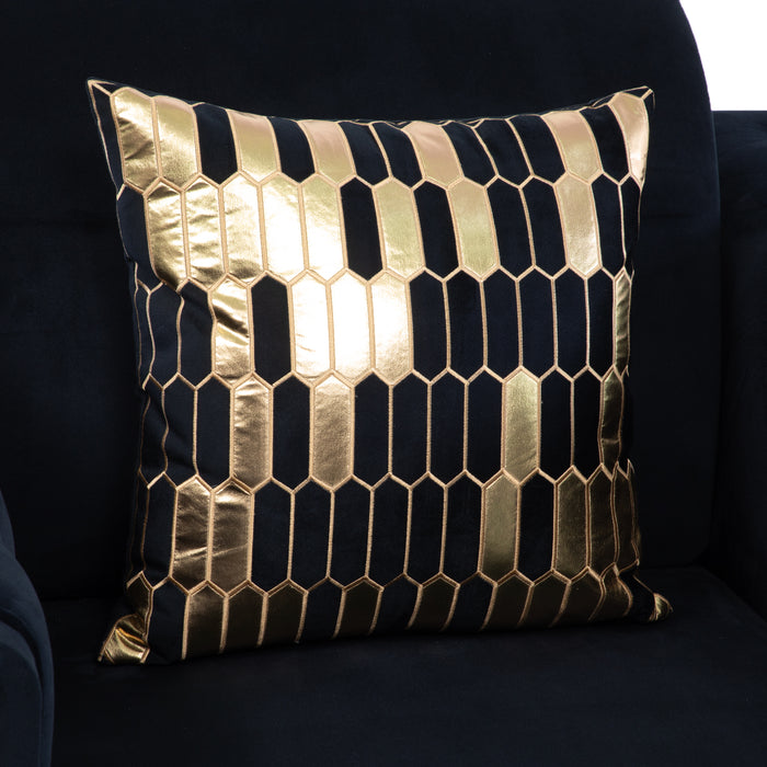 Sillón Elegante 1 Cuerpo Moderno Negro Palermo