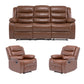 Living Reclinable 3 Cuerpos - Roma  1 Sofá 3 Cuerpos + 2 Bergers