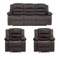 Living Reclinable 3 Cuerpos - Martell 1 Sofá 3 Cuerpos + 2 Bergers