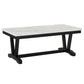 Set Mesa de Centro + Mesa Lateral Mármol Blanco