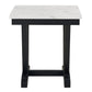 Mesa Lateral Moderna Mármol Rodeus Blanca