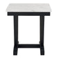 Berger Reclinable Moderno Matheus + Mesa Lateral Moderna Mármol Blanca