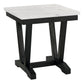 Mesa Lateral Moderna Mármol Rodeus Blanca