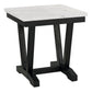 Berger Reclinable Moderno Matheus + Mesa Lateral Moderna Mármol Blanca