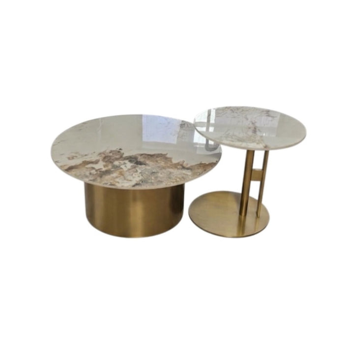 Mesa de Centro Moderna Redonda Mármol Sevilla