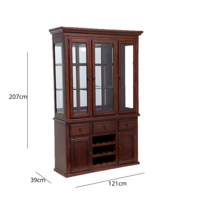 Vitrina De Madera y Vidrio - Tradicional Vaetz Oregon Café