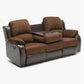 Sofá 3 Cuerpos Reclinable - Moderno Thompson Pu + Microfibra
